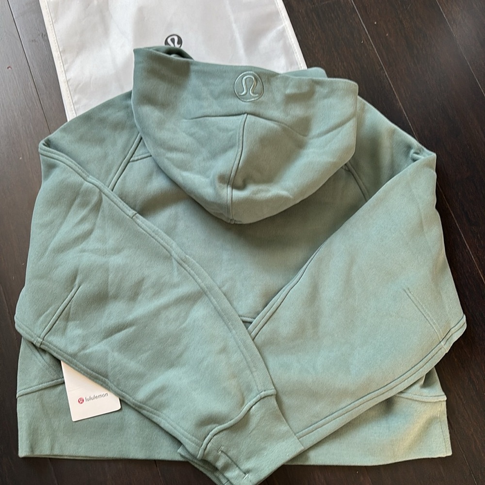LULULEMON SCUBA OVERSIZED FULL ZIP SCUBA IN TIDEWATER TEAL SZ M/L NWT - Picture 7 of 11